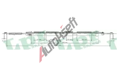 LPR Tan lanko parkovac brzdy LP C0618B, C0618B