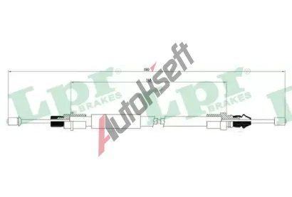 LPR Tan lanko parkovac brzdy LP C0628B, C0628B