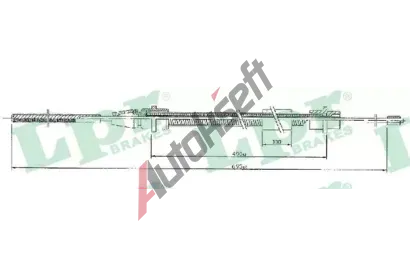 LPR Tan lanko parkovac brzdy LP C0631B, C0631B