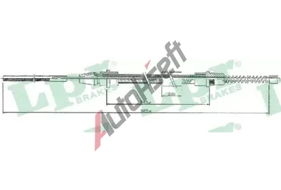LPR Tan lanko parkovac brzdy LP C0633B, C0633B