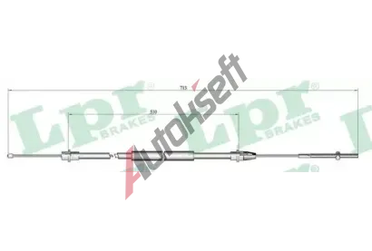 LPR Ta�n� lanko parkovac� brzdy LP C0638B, C0638B