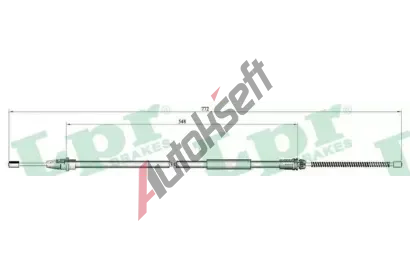 LPR Tan lanko parkovac brzdy LP C0639B, C0639B