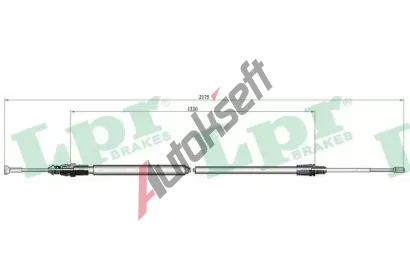 LPR Tan lanko parkovac brzdy LP C0642B, C0642B