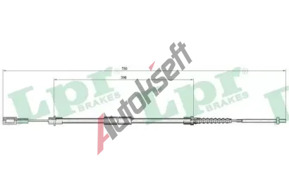 LPR Ta�n� lanko parkovac� brzdy LP C0643B, C0643B