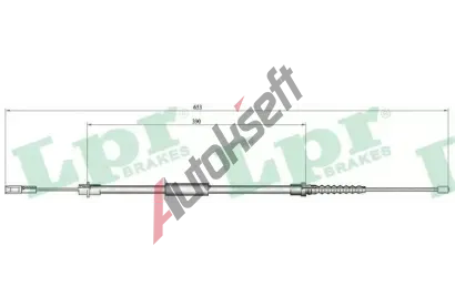 LPR Ta�n� lanko parkovac� brzdy LP C0645B, C0645B