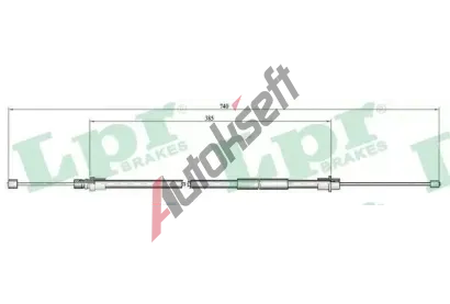 LPR Ta�n� lanko parkovac� brzdy LP C0649B, C0649B