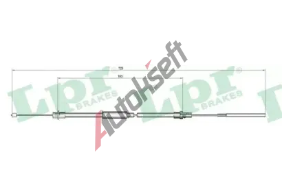 LPR Tan lanko parkovac brzdy LP C0650B, C0650B