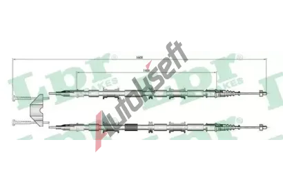 LPR Tan lanko parkovac brzdy LP C0654B, C0654B