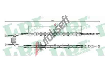 LPR Tan lanko parkovac brzdy LP C0655B, C0655B
