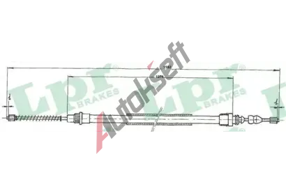 LPR Tan lanko parkovac brzdy LP C0659B, C0659B