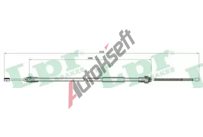 LPR Tan lanko parkovac brzdy LP C0684B, C0684B