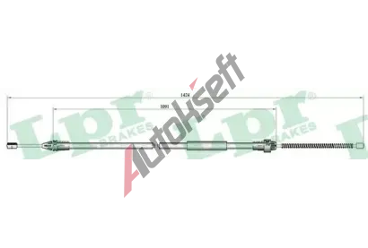 LPR Tan lanko parkovac brzdy LP C0687B, C0687B