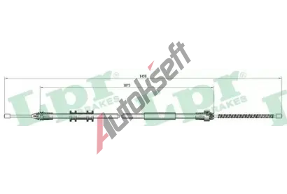 LPR Tan lanko parkovac brzdy LP C0703B, C0703B