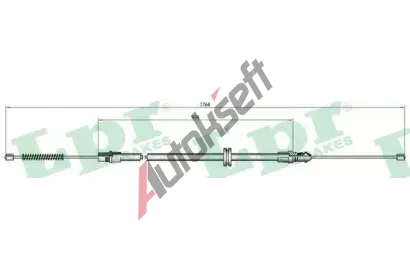 LPR Ta�n� lanko parkovac� brzdy LP C0708B, C0708B