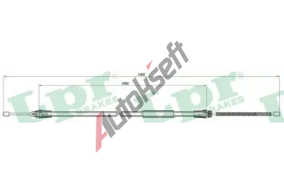 LPR Tan lanko parkovac brzdy LP C0709B, C0709B