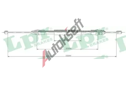 LPR Tan lanko parkovac brzdy LP C0710B, C0710B