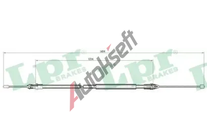 LPR Tan lanko parkovac brzdy LP C0713B, C0713B