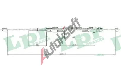 LPR Tan lanko parkovac brzdy LP C0715B, C0715B