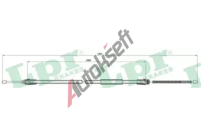 LPR Tan lanko parkovac brzdy LP C0718B, C0718B