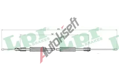 LPR Ta�n� lanko parkovac� brzdy LP C0735B, C0735B