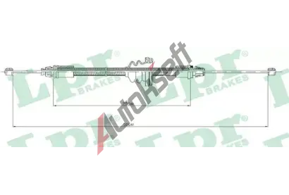 LPR Tan lanko parkovac brzdy LP C0746B, C0746B