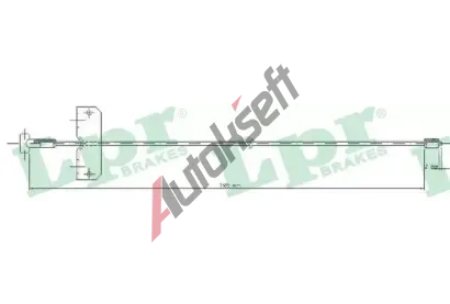 LPR Tan lanko parkovac brzdy LP C0751B, C0751B