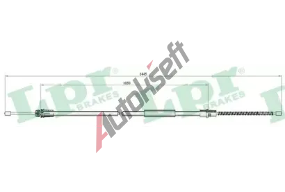 LPR Tan lanko parkovac brzdy LP C0752B, C0752B