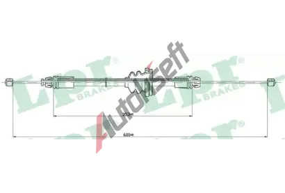 LPR Tan lanko parkovac brzdy LP C0754B, C0754B