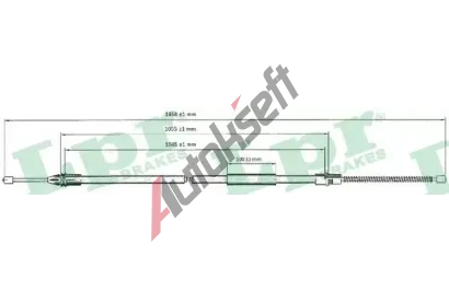 LPR Tan lanko parkovac brzdy LP C0756B, C0756B