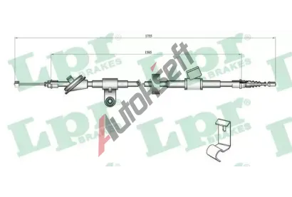 LPR Tan lanko parkovac brzdy LP C0758B, C0758B