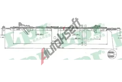 LPR Tan lanko parkovac brzdy LP C0833B, C0833B