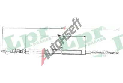 LPR Tan lanko parkovac brzdy LP C0906B, C0906B