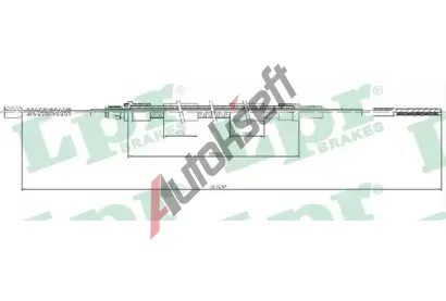LPR Tan lanko parkovac brzdy LP C0931B, C0931B
