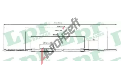 LPR Ta�n� lanko parkovac� brzdy LP C0955B, C0955B