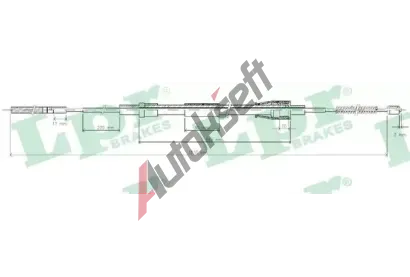 LPR Tan lanko parkovac brzdy LP C0962B, C0962B