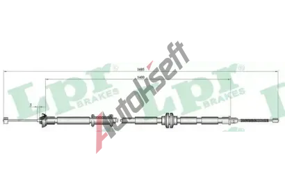 LPR Tan lanko parkovac brzdy LP C1011B, C1011B