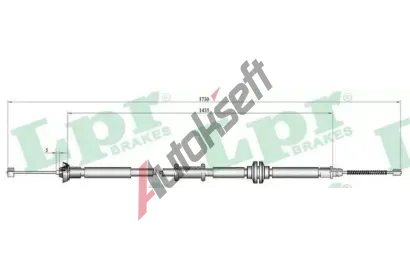 LPR Tan lanko parkovac brzdy LP C1012B, C1012B