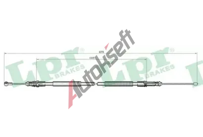 LPR Tan lanko parkovac brzdy LP C1075B, C1075B