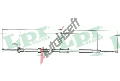 LPR Tan lanko parkovac brzdy LP C1084B, C1084B
