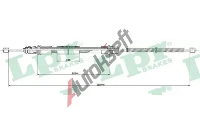 LPR Ta�n� lanko parkovac� brzdy LP C1463B, C1463B