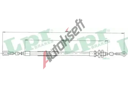 LPR Ta�n� lanko parkovac� brzdy LP C1624B, C1624B