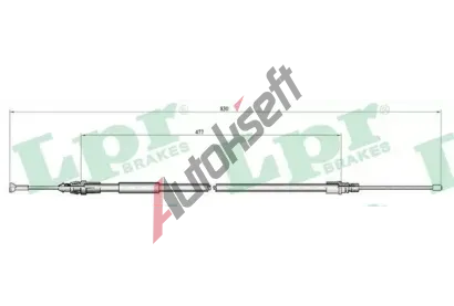 LPR Ta�n� lanko parkovac� brzdy LP C1681B, C1681B