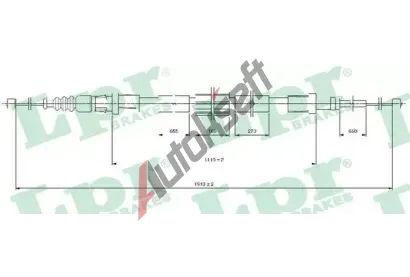 LPR Ta�n� lanko parkovac� brzdy LP C1687B, C1687B