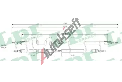 LPR Ta�n� lanko parkovac� brzdy LP C1710B, C1710B