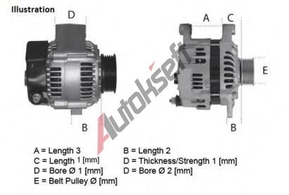 LUCAS ELECTRICAL Alterntor LUE LRA01970, LRA01970