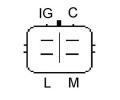 LUCAS ELECTRICAL Alterntor LUE LRA03157, LRA03157