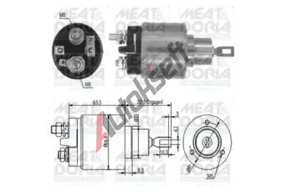 MEAT & DORIA Elektromagnetick spna startru MAD 46002, 46002