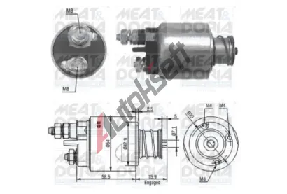 MEAT & DORIA Elektromagnetick spna startru MAD 46020, 46020