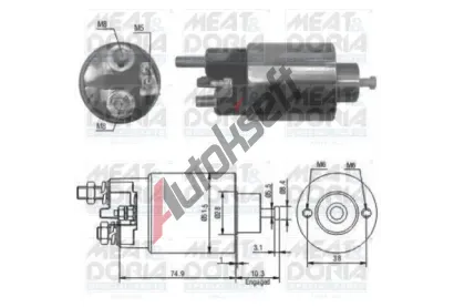 MEAT & DORIA Elektromagnetick spna startru MAD 46029, 46029