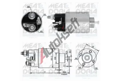 MEAT & DORIA Elektromagnetick spna startru MAD 46058, 46058